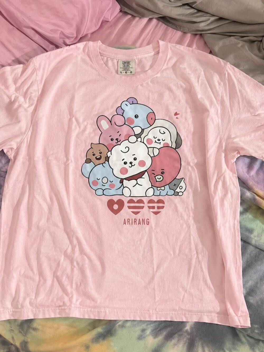 Comfort Colors BT21 Arirang Cute Korean Pop Anime Shirt